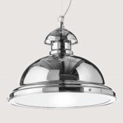 Glanzend verchroomde hanglamp Scirocco