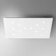 Extreem platte led-plafondlamp Slim 12-lichts, wit