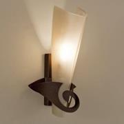 Statige wandlamp Phantom, roest, goud