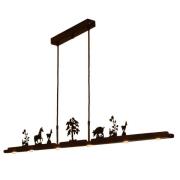 Menzel Anteo LED hanglamp, 7 boerderijmotieven