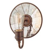 Wandlamp Urban Renewal met spiegelglas in brons