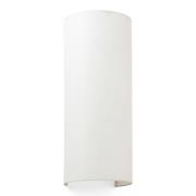 Wandlamp Cotton, gewelfd, 37 x 15 cm, beige