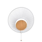 Forestier Oyster design-wandlamp, wit