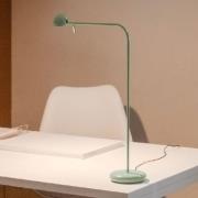 Vibia Pin 1655 LED tafellamp, lengte 40cm, groen