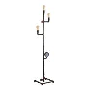 Vloerlamp Amarcord, roestbruin, 3-lamps