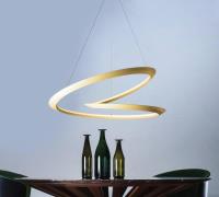 Nemo Kepler hanglamp 2.700K Up Ø110cm goud