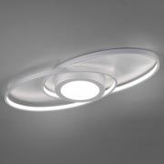 LED plafondlamp Galaxy, dimbaar, titaankleurig