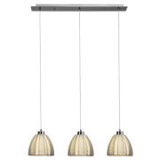 Hanglamp Relax, chroom met drie lampjes