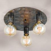 Plafondlamp Rati met vintage-look, 3 lampen