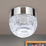 LED plafondlamp Ball 1-lamp, nikkel, rond