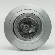 Inbouwlamp Básico, rond, aluminium