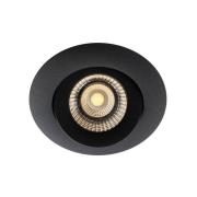 SLC One 360° LED inbouwlamp dim-to-warm zwart