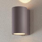 LED buitenwandlamp Katalia Beton, twee lampjes