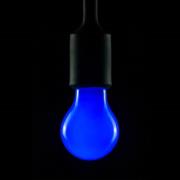 E27 2W LED-lamp blauw, dimbaar