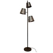 Vloerlamp Colt, 3-lamps, vorst-grijs