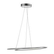 Ovale LED hanglamp Flair, aluminium