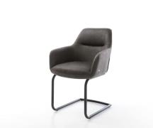 DELIFE Sledemodel Pejo-Flex microvelours antraciet vintage sledemodel ...