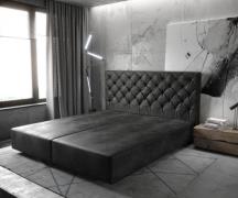 DELIFE Boxspring-frame Dream-Great 180x200 microvezel antraciet Vintag...