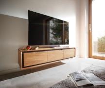 DELIFE Tv-meubel Stonegrace 145 cm acacia natuur 3 deuren steen fineer...