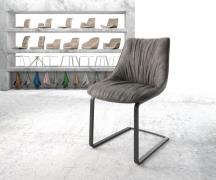 DELIFE Sledemodel Elda-Flex microvelours antraciet vintage sledemodel ...