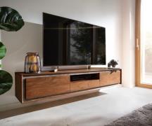 DELIFE Tv-meubel Stonegrace 175 cm acacia bruin steenfineer 2 deuren 1...