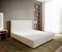 DELIFE Boxspringframe Dream-Well 180x200 cm Bouclé Crème-Wit