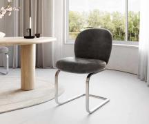 DELIFE Sledemodel Nube-Flex microvelours antraciet vintage sledemodel ...