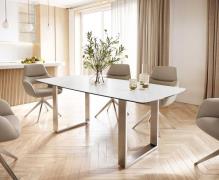 DELIFE Eettafel Edge Bootsform 200x100 keramiek Laminam® Statuarietto ...