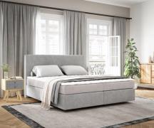 DELIFE Boxspringbed Dream-Well 180x200 cm Cord Zilvergrijs met Matras ...