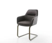 DELIFE Sledemodel Pejo-Flex microvelours antraciet vintage sledemodel ...