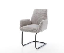 DELIFE Sledemodel Zoa-Flex koord zilver grijs sledemodel rond zwart po...