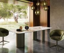 DELIFE Eetkamertafel Edge Boot 240x120 keramiek Iris FMG Patagonia Lap...