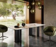 DELIFE Eetkamertafel Edge Boot 240x120 keramiek Iris FMG Patagonia Lap...