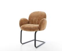 DELIFE Sledemodel Nube-Flex met armleuning chenille Roest sledemodel v...