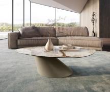 DELIFE Salontafel Edge Organisch 140x76 cm keramiek Minas Melange Coni...