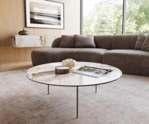 DELIFE Salontafel Edge rond 100x100 cm keramiek Minas Melange Trive Me...