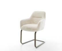 DELIFE Sledemodel Pejo-Flex pluchen crème-wit sledemodel vlak afwerkin...