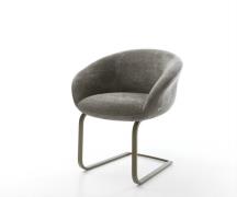 DELIFE Sledemodel Vinka-Flex met armleuning bouclé zacht mud sledemode...