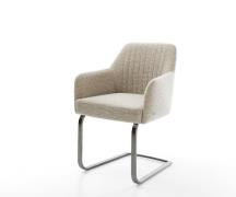 DELIFE Sledemodel Greg-Flex geweven stof beige sledemodel vlak grafiet...