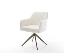 DELIFE Draaistoel Greg-Flex bouclé zacht beige kruisframe breed afwerk...