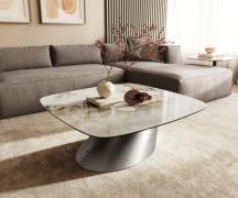 DELIFE Salontafel Edge Boot 90x90 cm keramiek Minas Melange Conis gebo...