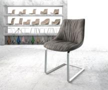 DELIFE Sledemodel Elda-Flex antraciet vintage sledemodel vlak roestvri...