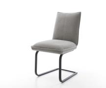 DELIFE Sledemodel Lelio-Flex zachte stof met structuur grijs sledemode...