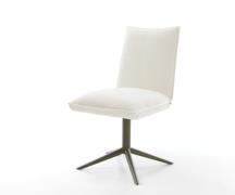 DELIFE Draaistoel Lelio-Flex bouclé zacht beige kruispoot afwerking me...