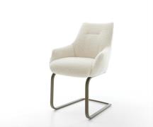 DELIFE Sledemodel Alja-Flex met armleuning teddy beige sledemodel vlak...