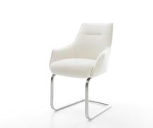 DELIFE Sledemodel Alja-Flex met armleuning bouclé zacht beige sledemod...