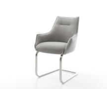 DELIFE Sledemodel Alja-Flex met armleuning zachte stof met structuur g...