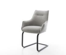 DELIFE Sledemodel Alja-Flex met armleuning zachte stof met structuur g...