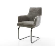 DELIFE Sledemodel Heira-Flex met armleuning bouclé zacht mud sledemode...