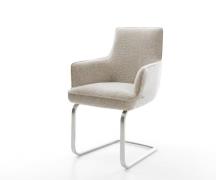 DELIFE Sledemodel Heira-Flex met armleuning geweven stof beige sledemo...